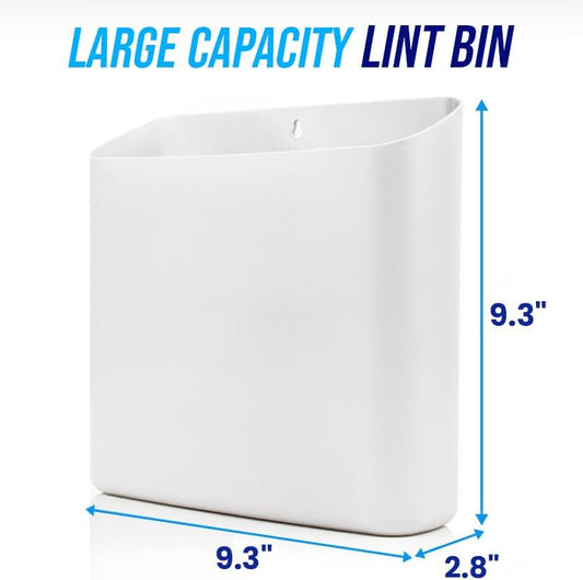 Simplation Magnetic Lint Bin for Laundry Room Storage, Lint Holder Bin | Magnetic Lint Bin, Plastic Lint Trash Can for Laundry Room
