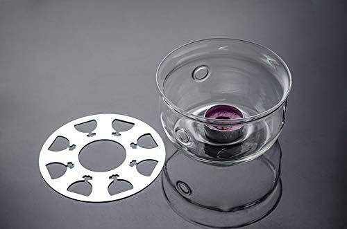 Jusalpha High Heat Resistant & Lead-Free Glass Teapot Warmer (Glass Warmer 002)