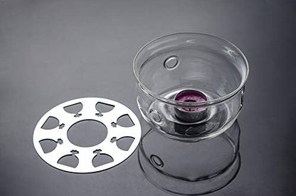 Jusalpha High Heat Resistant & Lead-Free Glass Teapot Warmer (Glass Warmer 002)