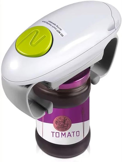 One-Touch Automatic Electric Jar Opener – Hands Free Smooth Edge Kitchen Can Opener Higher Torque & Strong High Quality