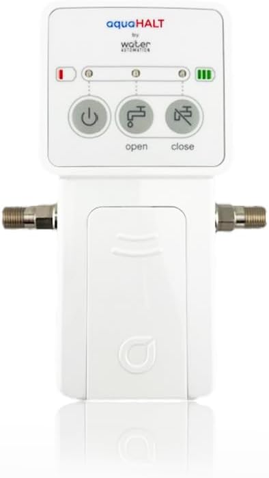 Smart Home Water Toilet Leak Detector Alarm and Automatic Shut Off Valve - Water Sensor Alarm Shut Off Tool - Easy Installation - Battery Operated - Protect Your Home from Water Damage