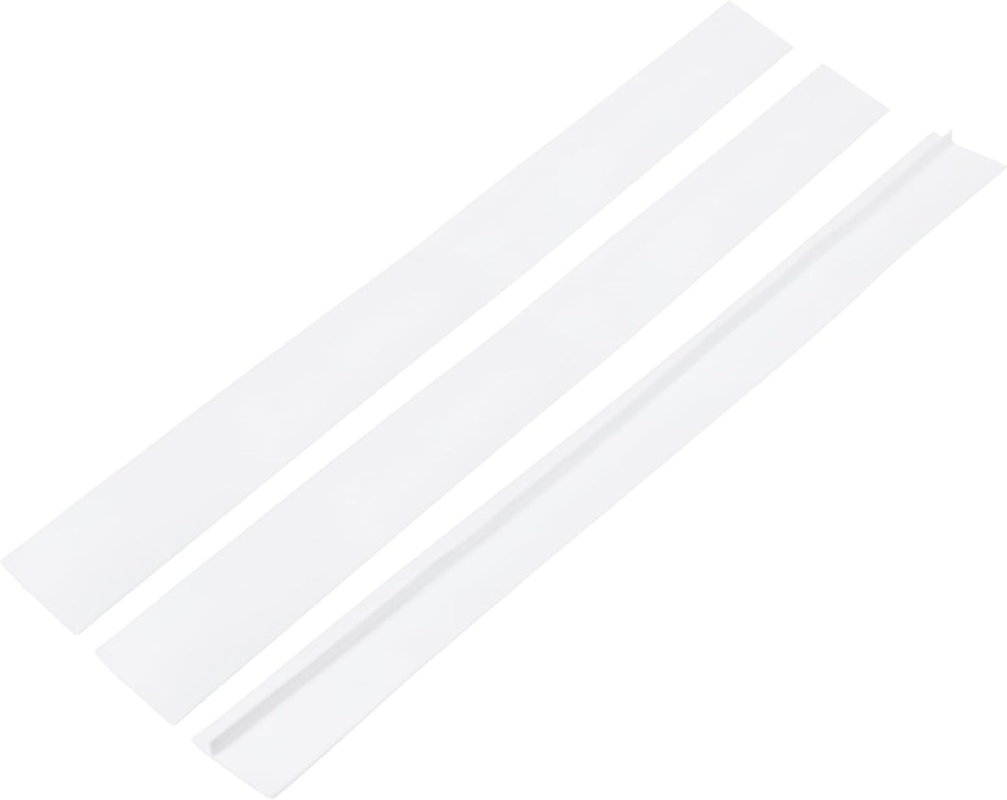 PATIKIL 25 Inch Silicone Stove Gap Covers, 3 Pcs Heat Resistant Kitchen Stove Gap Fillers for Ovens Stovetop Counter Washer Dryer, Gray