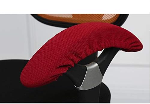 Isccdy Removable Washable Office Chair Armrest Slipcovers Covers Pads (Gray)