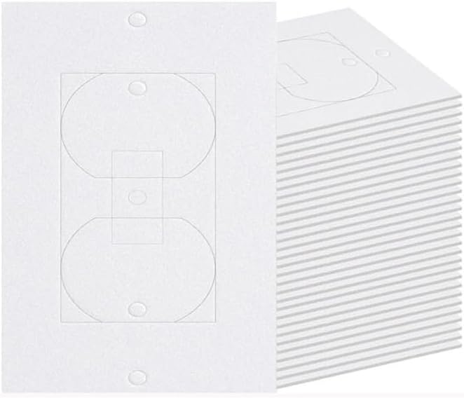 30 Packs Outlet Insulation Pads, Draft Sealers EVA Foam Gasket Socket Covers for Wall Switch & Electrical Outlets, 2.5" x 4.2"