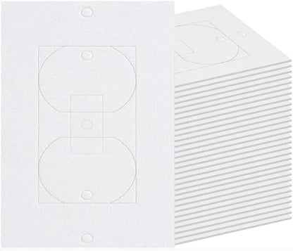30 Packs Outlet Insulation Pads, Draft Sealers EVA Foam Gasket Socket Covers for Wall Switch & Electrical Outlets, 2.5" x 4.2"