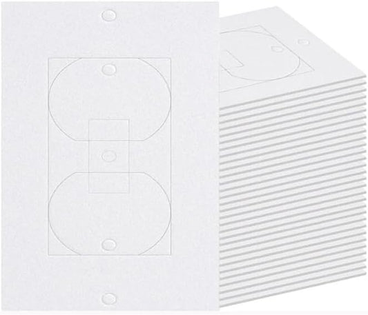 30 Packs Outlet Insulation Pads, Draft Sealers EVA Foam Gasket Socket Covers for Wall Switch & Electrical Outlets, 2.5" x 4.2"