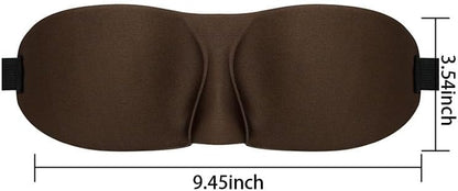 Sleep Mask for Back and Side Sleepers 1 Pack, 3D Light Blocking Eye Mask for Sleeping, Zero Pressure Eye Cover for Women and Men, Lightweight Breathable Night Blindfold Black