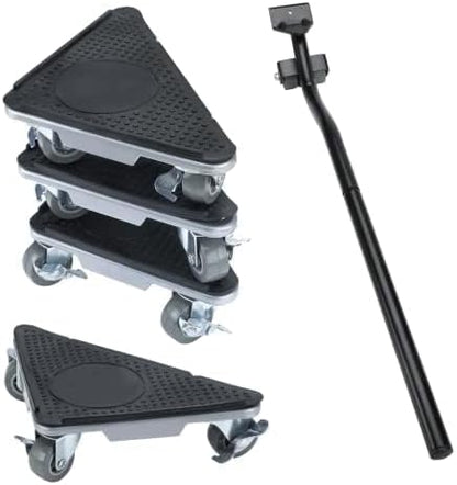 Furniture Moving Dolly 3 Wheels Heavy Duty Furniture Movers Easy Furniture Lifter Mover Tool Set 4 Pack for Heavy Object, 1200 LBs Load Capacity