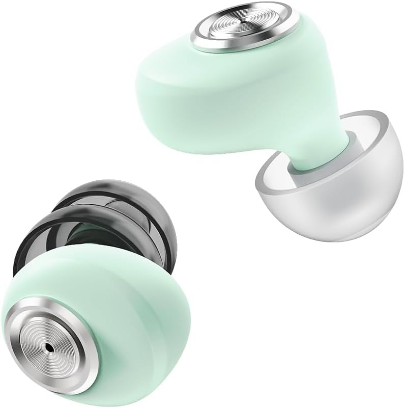 AZLA Calmfit Sleep Ear Plugs for Sleeping, Flexible Comfort Design (Mint, SML Set)