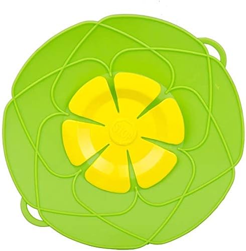 Boil Over Safeguard - Lid Stops Pots and Pans from Messy Spillovers - Silicone Boil Buddies - Multi-Function Cooking Tools Flower Cookware - 1Pc