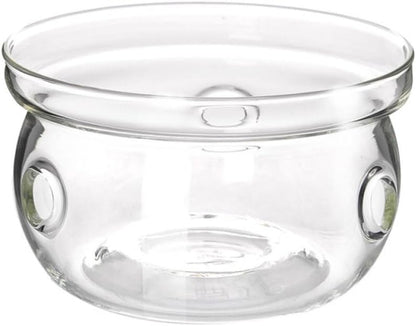 FOMIYES Stylish Glass Tea Pot Warmer Base Insulated Heat Preservation Glass Heating Base for Tea Pot and Office Use with Creative Design