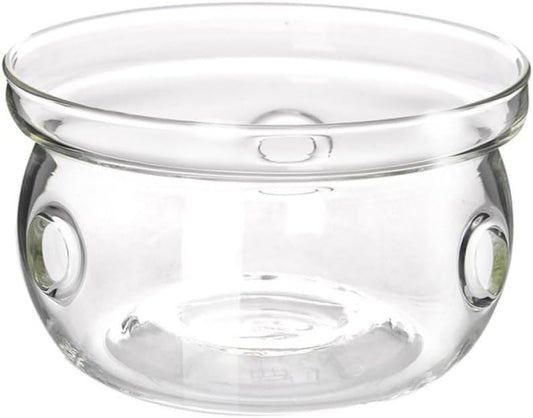 FOMIYES Stylish Glass Tea Pot Warmer Base Insulated Heat Preservation Glass Heating Base for Tea Pot and Office Use with Creative Design