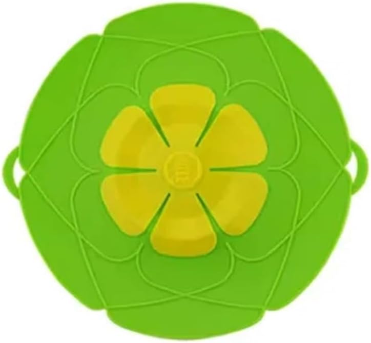 2pcs Silicone Spill Stopper Lid Cover - 10.2 Inch Kitchen Cooking Tool For Boil Over Prevention(Green Pot Lid)