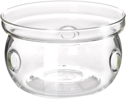 1pc Glass Tea Pot Heating Base Insulated Stove Stylish Glass Tea Pot Warmer Creative Design for Home