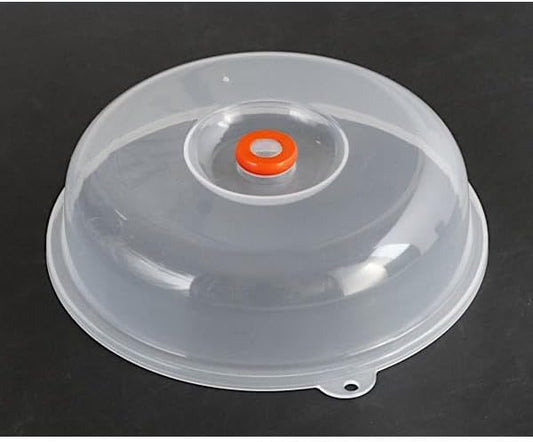 Japanese Microwave Plate Cover Easy Grip Microwave Splatter Guard Lid With Steam Vent Dishwasher Safe Made in Japan, 9-inch
