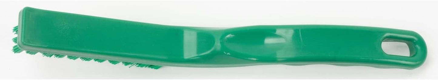 SPARTA Grout Brush with Stiff Nylon Bristles, 8 Inch, White | Flo-Pac, Stiff Crimped Nylon Bristles, 2.75-Inch Brush Section, Narrow Crevices, BPA Free