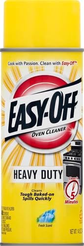Easy Off Heavy Duty Oven Cleaner, Destroys Tough Burnt on Food and Grease, Fresh Scent, 14.5 oz Can