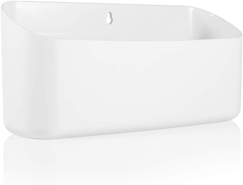 Picowe Magnetic Laundry Storage, Large Lint Holder Bin, Space-Saving Trash Container Hanging on Dryer, Washer or Wall Mount (Gray White)