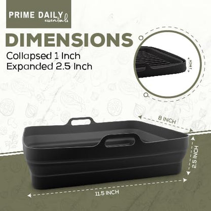 Silicone Air Fryer Toaster Oven Tray Liner – Extra-Large Capacity, Microwave Safe, Easy Cleanup - Includes Mitts & Tongs
