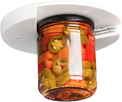 Jar Opener,Undermount Lid Gripper Tool Easily Grip and Unscrew Multi-Sized Jars, Bottles and Containers - Perfect for Seniors & Weak or Arthritic Hands