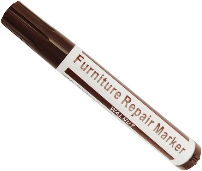 Furniture Pens for Touching Up, Wood Scratch Repair Markers, Professional Repair Tool for Scratches, Wood Floors, Tables (Dark Brown)