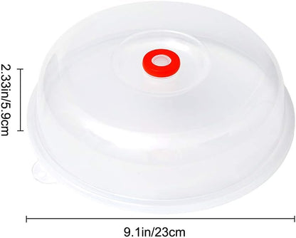 KINGZHUO 9 Inch Microwave Cover - BPA Free Food Protective Plate & Splatter Guard