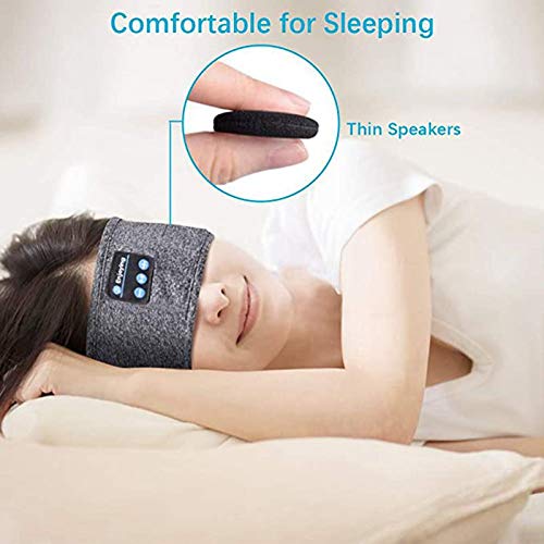 Wireless Bluetooth Sports Headband Headphones Ultra-Thin HD Stereo Perfect for Sleeping,Workout,Jogging,Yoga,Insomnia, Air Travel, Meditation Gray