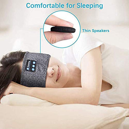 Wireless Bluetooth Sports Headband Headphones Ultra-Thin HD Stereo Perfect for Sleeping,Workout,Jogging,Yoga,Insomnia, Air Travel, Meditation Gray