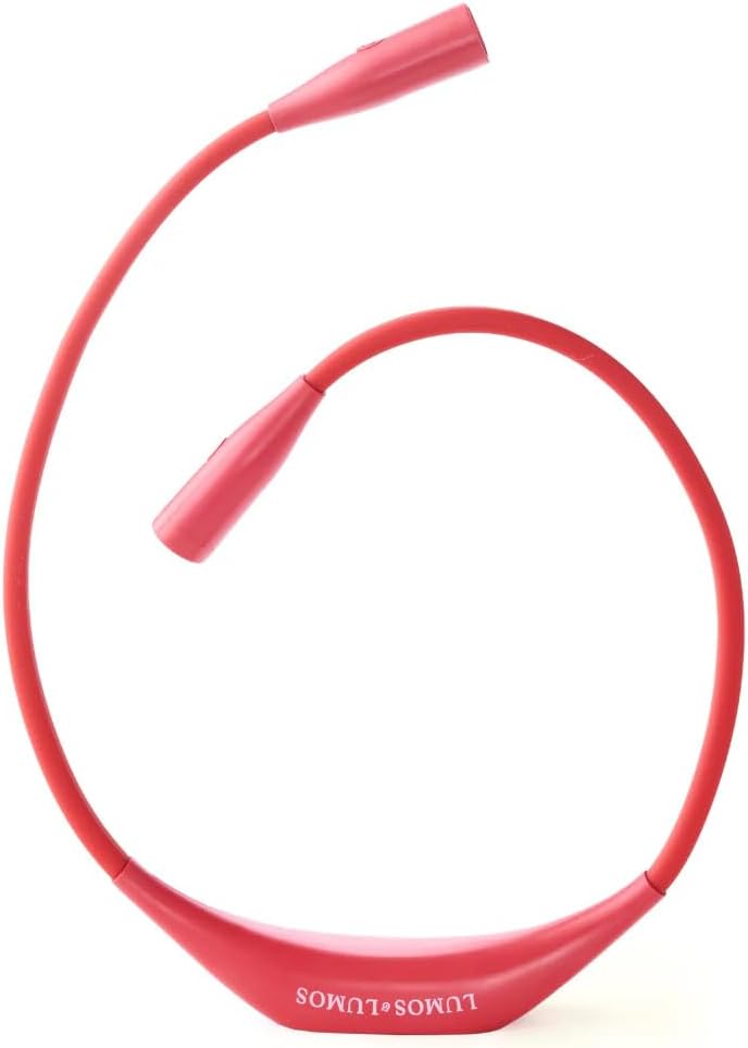 Lumos Knitting Light, Crafter Light Around Neck for Knitters and Crocheters, 3 Colors & Adjustable Brightness. Portable, Wearable, Rechargeable&Long Lasting (White)