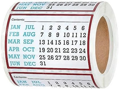 Removable Food, Freezer, Labels 250 Labels, 1.7 inches x 2.5 inches