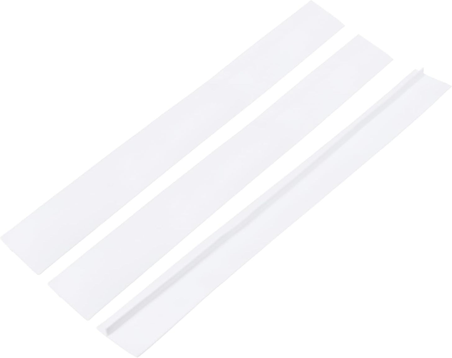 PATIKIL 25 Inch Silicone Stove Gap Covers, 3 Pcs Heat Resistant Kitchen Stove Gap Fillers for Ovens Stovetop Counter Washer Dryer, Gray