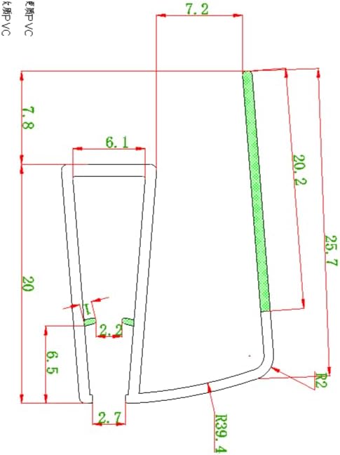 Bathroom Shower Glass Door Bottom Seal Strips, Length 36 Inch 2PCS Transparent PVC Door Bottom Seall Strips for 3/8" (10MM) Thick Framless Glass Panel
