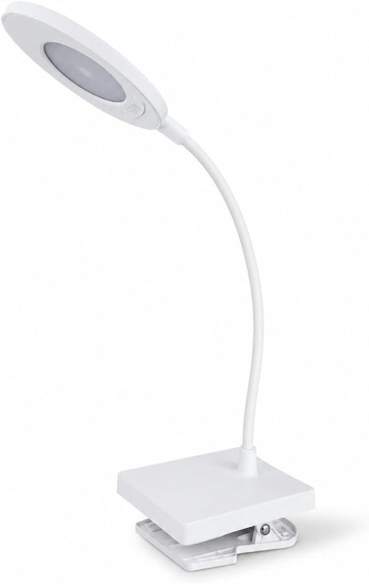 Shabbos Lamp, 2-in-1 Desk & Clip-On LED Shabbat Lamp, Adjustable Cover, 360° Flexible Gooseneck, 3 Color Modes & Adjustable Brightness, USB Plug-in Table Lamp for Bedside, Desk, Living Room