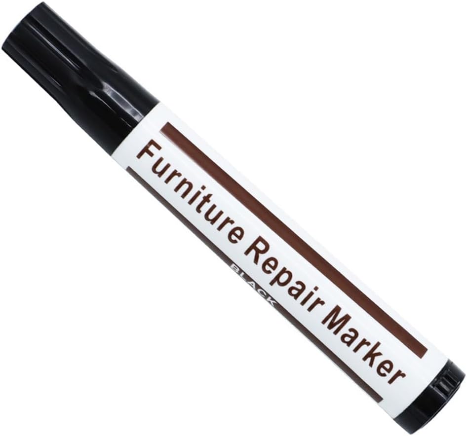 Furniture Pens for Touching Up, Wood Scratch Repair Markers, Professional Repair Tool for Scratches, Wood Floors, Tables (Dark Brown)