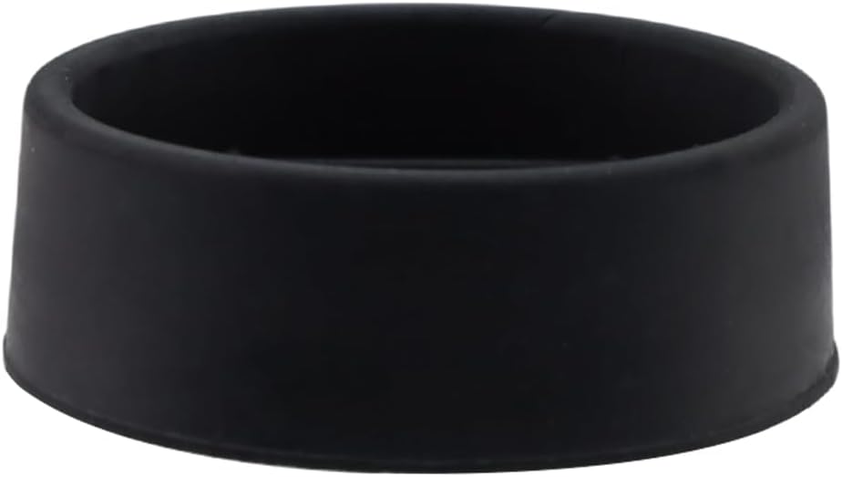 Semetall 1.5 Inch Rubber Caster Cups 8 Pack Black | Non Slip Furniture Coasters Floor Protectors for Bed Couch Table Chair