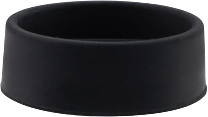 Semetall 1.5 Inch Rubber Caster Cups 8 Pack Black | Non Slip Furniture Coasters Floor Protectors for Bed Couch Table Chair