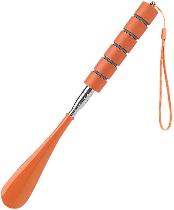Shoe Horn Retractable Stainless Steel Long-Handle Foldable Shoe Puller for Seniors Extended Travel Pregnant Women 1 Pack
