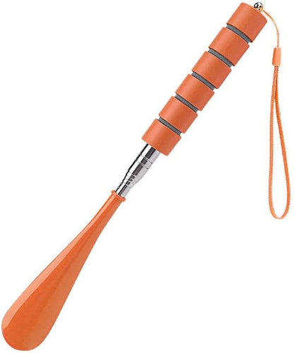Shoe Horn Retractable Stainless Steel Long-Handle Foldable Shoe Puller for Seniors Extended Travel Pregnant Women 1 Pack