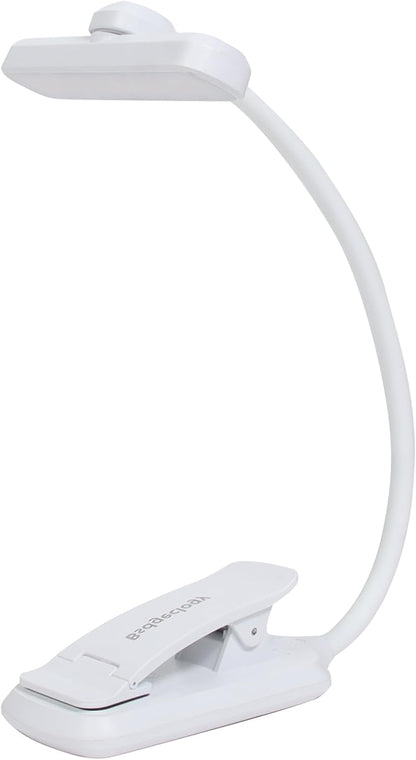 Rechargeable Book Light, Clip-On LED Reading Light, Eye-Caring