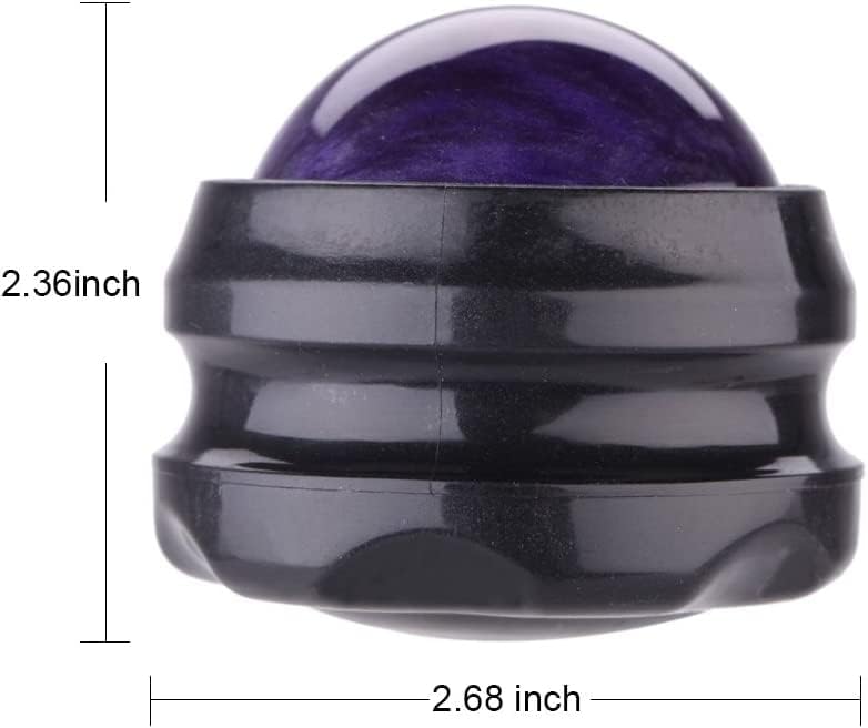 Manual Massage Ball Pain Relief Back Roller Massager Self Massage Therapy and Relax Full Body Tools for Sore Muscle Joint Pain Essential Oils or Lotion Relax (Blue)