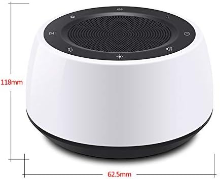 White Noise Machine with Night Lights, Sleep Sound Machine 32 Soothing Sounds for Baby Adults Kids Sleeping, Fan Wave Sound Lullaby, Timer and Memory Feature, RGB Color Touch Table Lamp