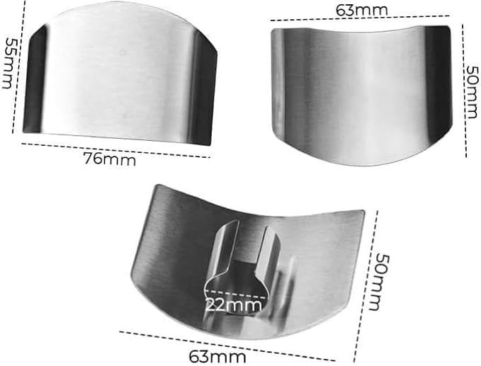 Stainless Steel Finger Guard, 2026 New Upgrade Safe Slicing Tool, Finger Protector for Cutting Food for Chopping Dicing and Kitchen Food Prep (2 PCS)
