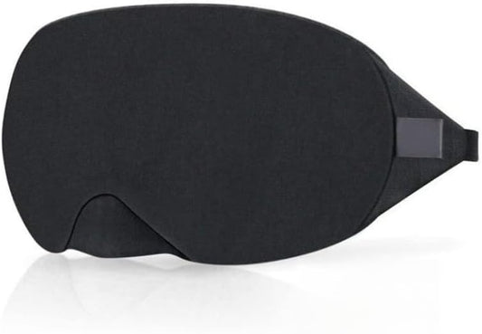 Cotton Sleep Eye Mask, Light Blocking with Adjustable Nose Bridge, Soft and Comfortable Night Eye Mask for Men Women, Eye Blinder for Shift Work, Includes Travel Pouch