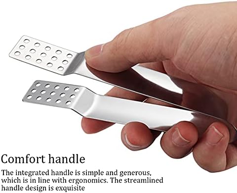 ARFUKA 3pcs Tea Bag Squeezer Stainless Steel Tea Bag Holder Tea Bag Tongs Tea Bag Spoon Tea Bag Strainer Clip for Gripping Ice Cubes Tea Bags for Loose Tea Loose Leaf Gripping Ice Cubes, Silver