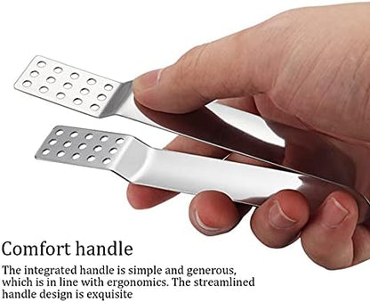 ARFUKA 3pcs Tea Bag Squeezer Stainless Steel Tea Bag Holder Tea Bag Tongs Tea Bag Spoon Tea Bag Strainer Clip for Gripping Ice Cubes Tea Bags for Loose Tea Loose Leaf Gripping Ice Cubes, Silver
