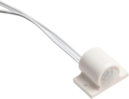 Adjustable DC 12V PIR Infrared Motion Sensor Switch for LED Light Strip, Auto On/Off with 30s Delay, White(White)