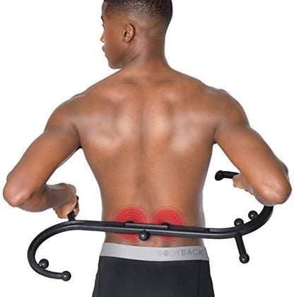 Body Back Buddy Classic Black & Massage Stick Bundle for Muscle Pain Relief | FSA Eligible Massage Bundle For Trigger Point Therapy, Deep Tissue Pain Relief, Muscle Tension Relief, (Stick color varies)