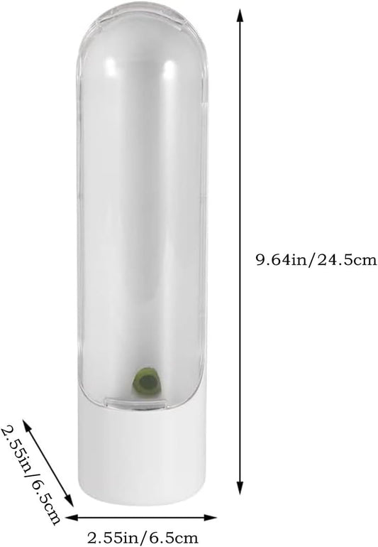 Herb Saver for Refrigerator, Fresh Herb Keeper, Herb Saver Pod Containers, Herb Fresh Keeper for Refrigerator,Herb Storage for Cilantro,Parsley, Asparagus,Keeps Vegetables Fresh for 2-3 Week