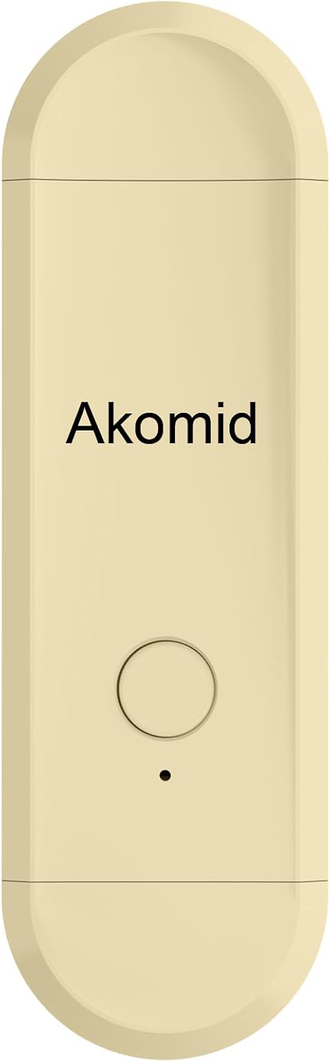 Akomid USB Rechargeable Book Light for Reading in Bed, 8 LEDs Bookmark Style Clip on, Eye-Cared Amber Light Mode for Kids, Blue Light Blocking, Stepless Dimming,Khaki