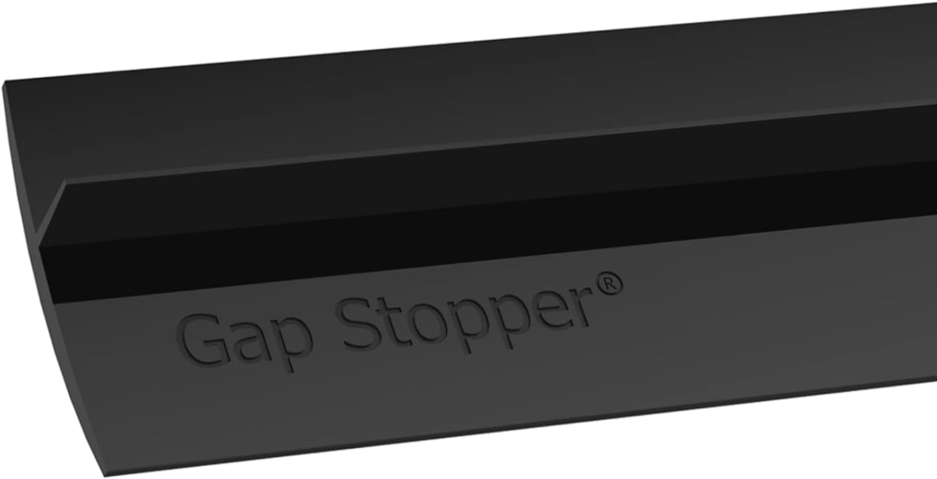 Gap Stopper® Pro - 21" Gray, Professional Grade, FDA Heavy 8.6 oz Silicone, Set of 2, Covers Gap between Stove & Countertops